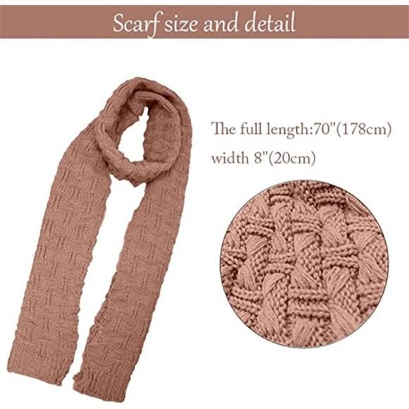 Women\'s Winter Warm Knitted Hat Beanie Hat Scarf Set main image 4